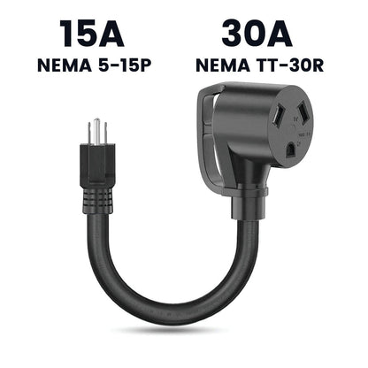 Nature's Generator 30A to 15A Adapter – RV-Style Power Conversion Plug