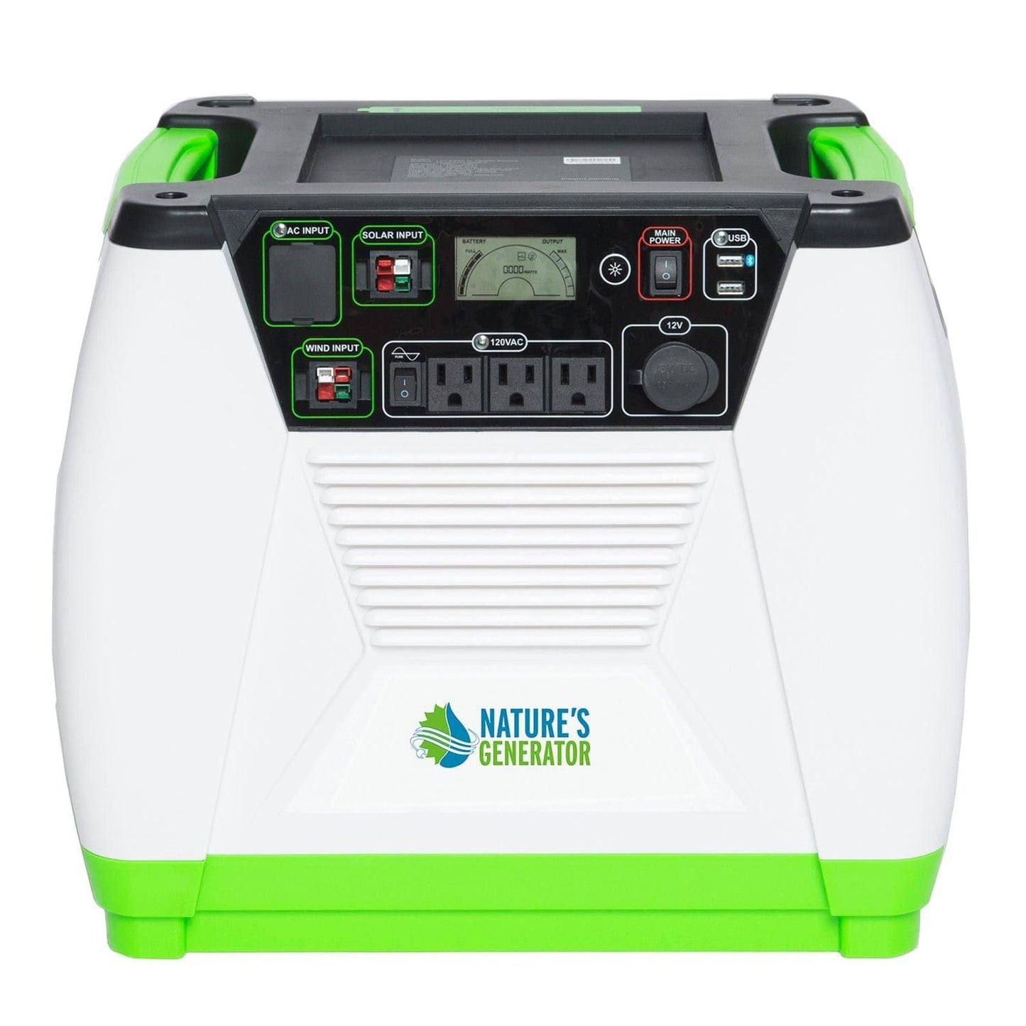 Nature’s Generator Gold Essential – 1800W Solar Generator Kit with Panel & Cart