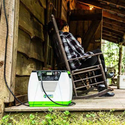 Nature’s Generator Gold Essential – 1800W Solar Generator Kit with Panel & Cart