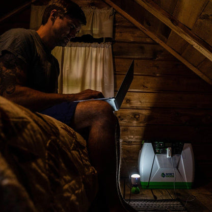 Nature’s Generator Gold Essential – 1800W Solar Generator Kit with Panel & Cart