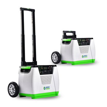 Nature’s Generator Gold System – 1800W Solar Generator Kit with 100W Panel & Cart