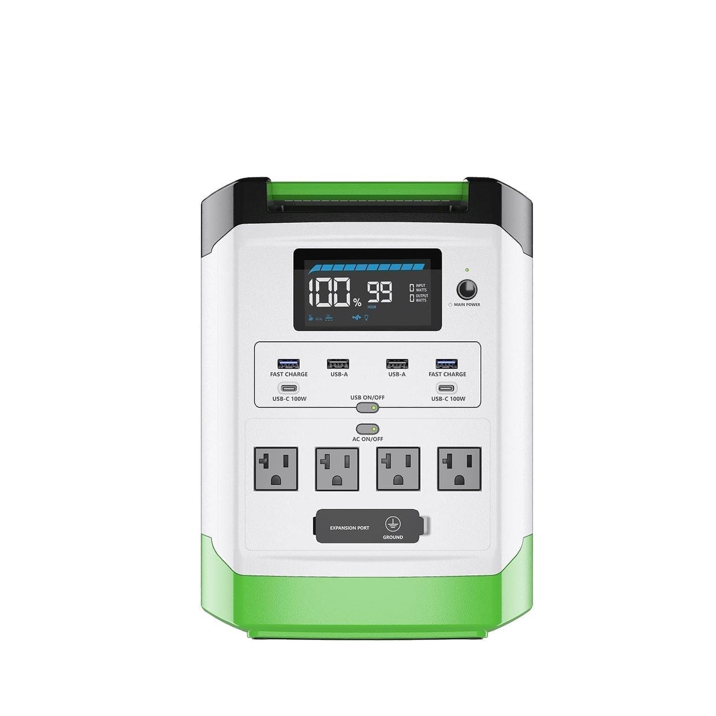 Nature’s Generator Lithium 1800 Power Station, 1800W Solar Generator with LiFePO₄ Battery