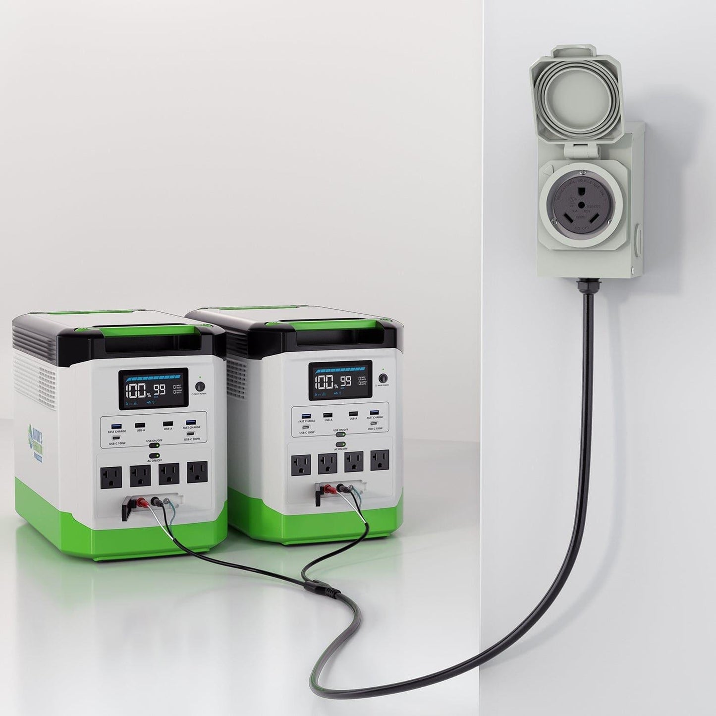 Nature’s Generator Lithium 1800 Combiner – Multi-Unit Expansion Hub for Power Pods