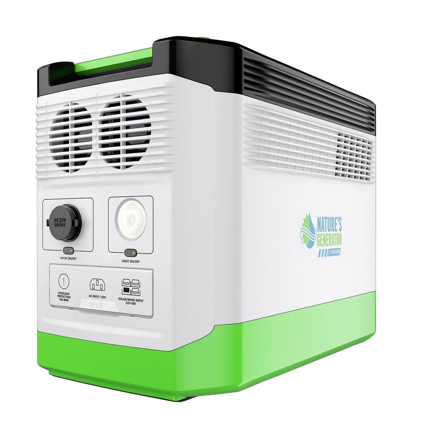 Nature’s Generator Lithium 1800 Solar Generator – 1800W Portable Power Station with LiFePO4 Battery