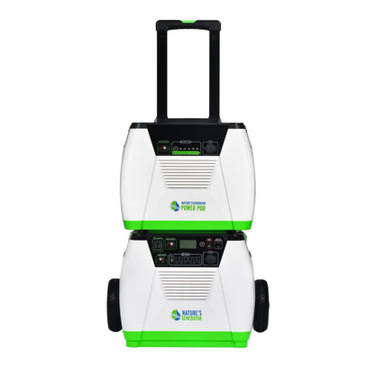 Nature’s Generator – Platinum System, 1800W Solar Generator with 2x Power Pods and 100W Panel