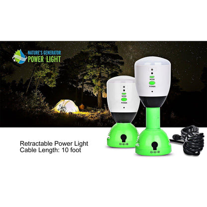 Nature's Generator Power Light – 4 Pack LED Emergency Lights with USB Chargin