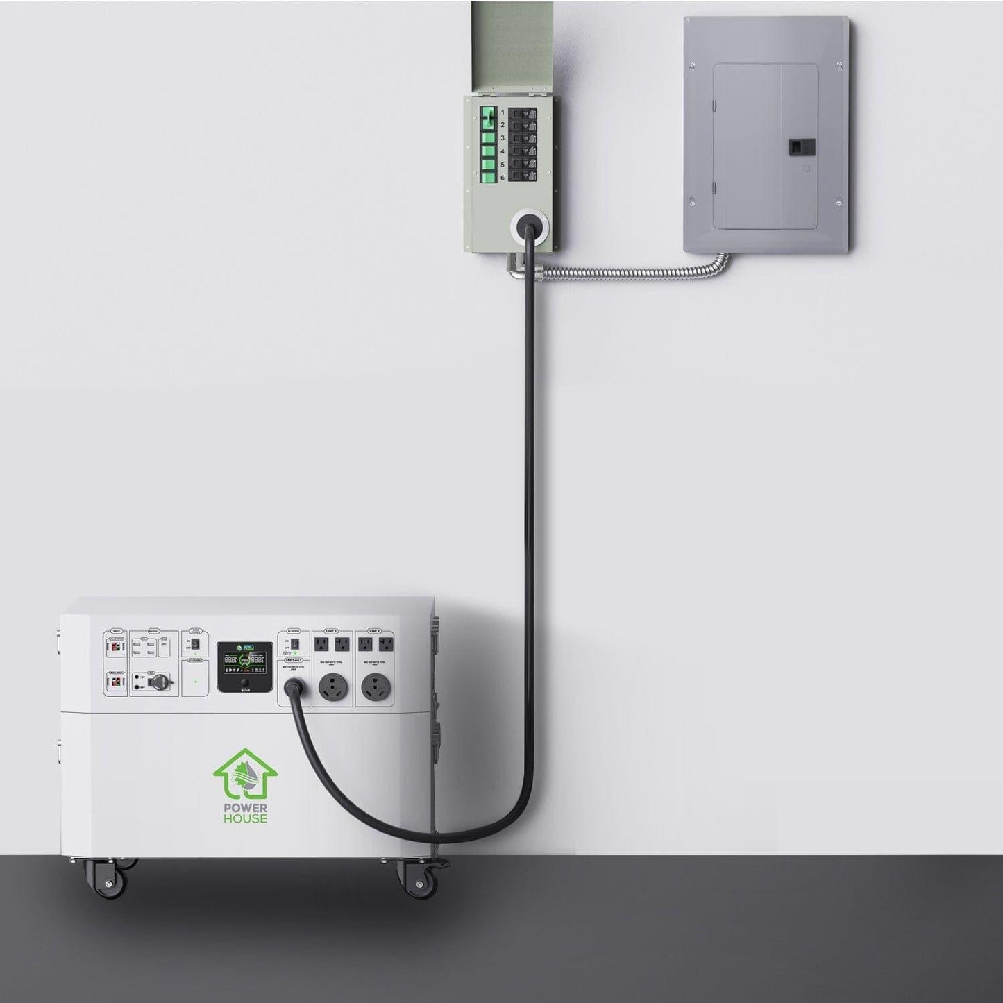 Nature’s Generator Powerhouse Gold Plus PE System – 7200W Solar Generator Kit with 4 Panels & PE Transfer Switch