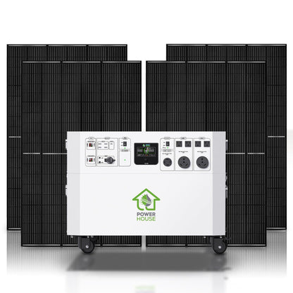 Nature’s Generator Powerhouse Gold System – 7200W Solar Generator Kit with 2 Panels & Transfer Switch