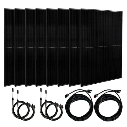 Nature’s Generator Powerhouse Platinum Plus PE System – 7200W Solar Generator Kit with 6 Panels & PE Transfer Switch