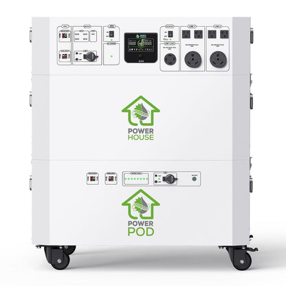 Nature’s Generator Powerhouse Platinum Plus PE System – 7200W Solar Generator Kit with 6 Panels & PE Transfer Switch