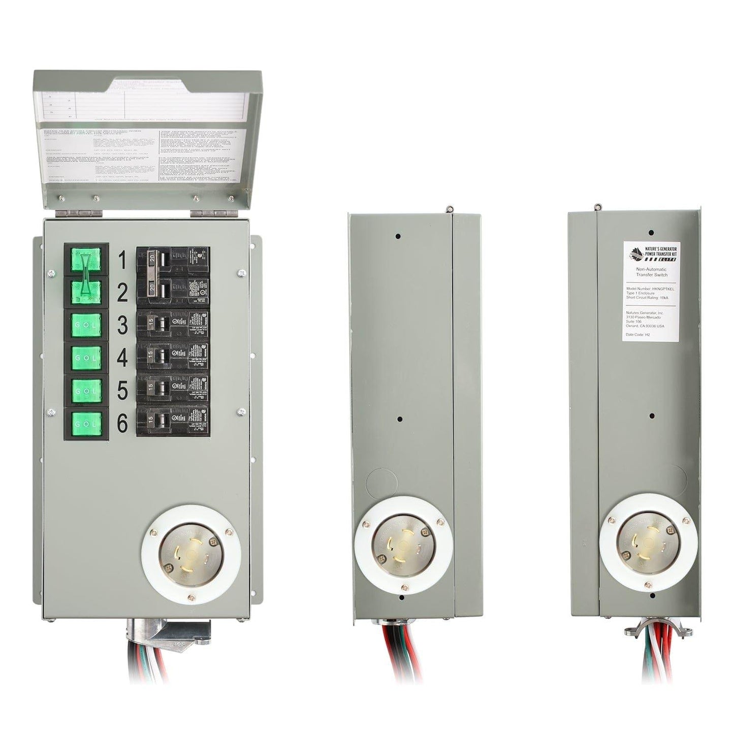 Nature’s Generator Powerhouse Platinum Plus PE System – 7200W Solar Generator Kit with 6 Panels & PE Transfer Switch