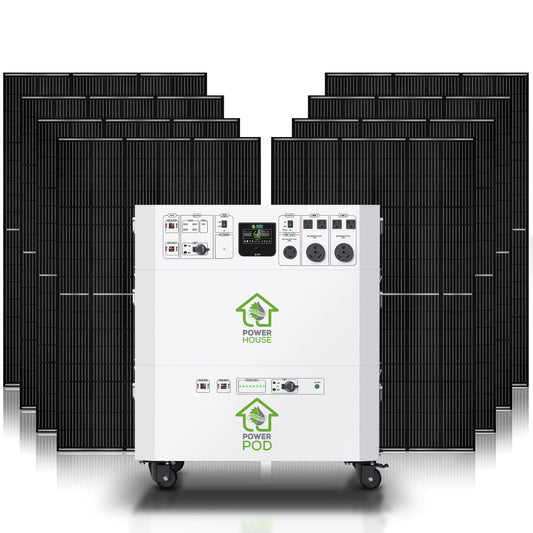 Nature’s Generator Powerhouse Platinum Plus System – 7200W Solar Generator Kit with 6 Panels & Transfer Switch