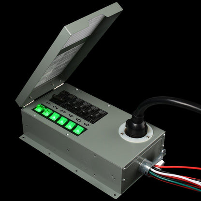 Nature’s Generator Powerhouse Transfer Switch Kit – 12-Circuit Flush Mount for Indoor Backup Power