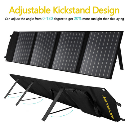 ROCKSOLAR 100W 12V Foldable Solar Panel – Portable USB Charger for Off-Grid Devices