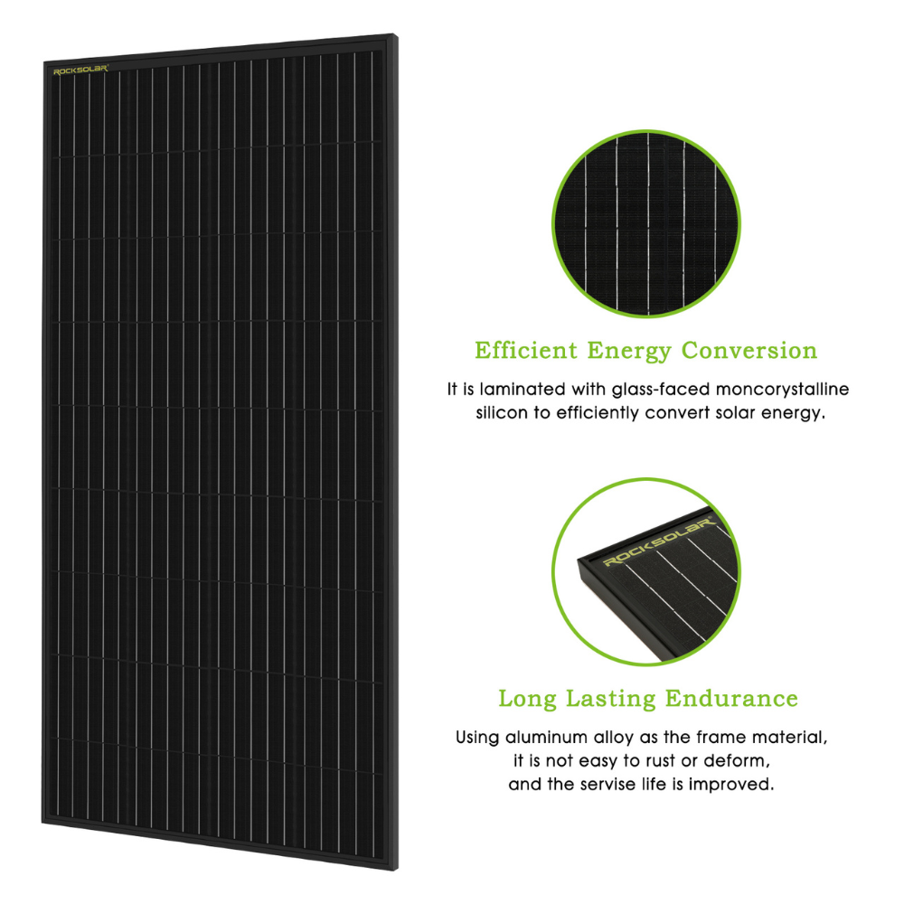 ROCKSOLAR 1320W 24V Rigid Solar Panel Kit – High-Efficiency Off-Grid Starter System