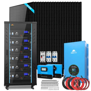 Off-Grid Solar Kit – 15000W 48VDC Split Phase, 30.72kWh LiFePO₄ Battery, 20 x 415W Panels (SGR-15K20E)