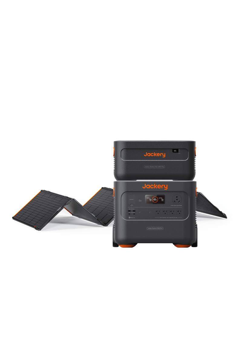 Jackery Explorer 2000 Plus Series – Solar Generator Bundles with Expansion Options (4kWh–6kWh)